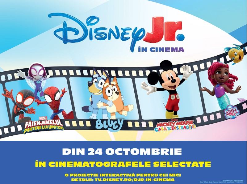 DISNEY JR. ADUCE MAGIA PE  MARELE ECRAN Din 24 octombrie, cei mici pot trai bucuria desenelor animate la cinema